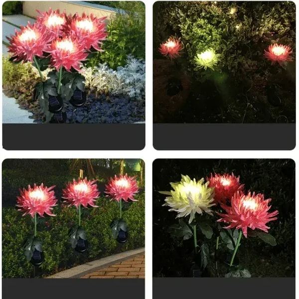 🎁Summer Hot Sale -48% OFF🎁 - SPRING ARTIFICIAL Chrysanthemum SOLAR GARDEN STAKE LED (🔥BUY 2 FREE SHIPPING🔥)