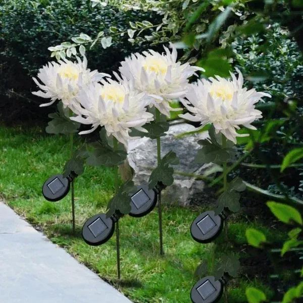 🎁Summer Hot Sale -48% OFF🎁 - SPRING ARTIFICIAL Chrysanthemum SOLAR GARDEN STAKE LED (🔥BUY 2 FREE SHIPPING🔥)
