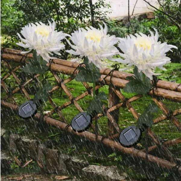 🎁Summer Hot Sale -48% OFF🎁 - SPRING ARTIFICIAL Chrysanthemum SOLAR GARDEN STAKE LED (🔥BUY 2 FREE SHIPPING🔥)