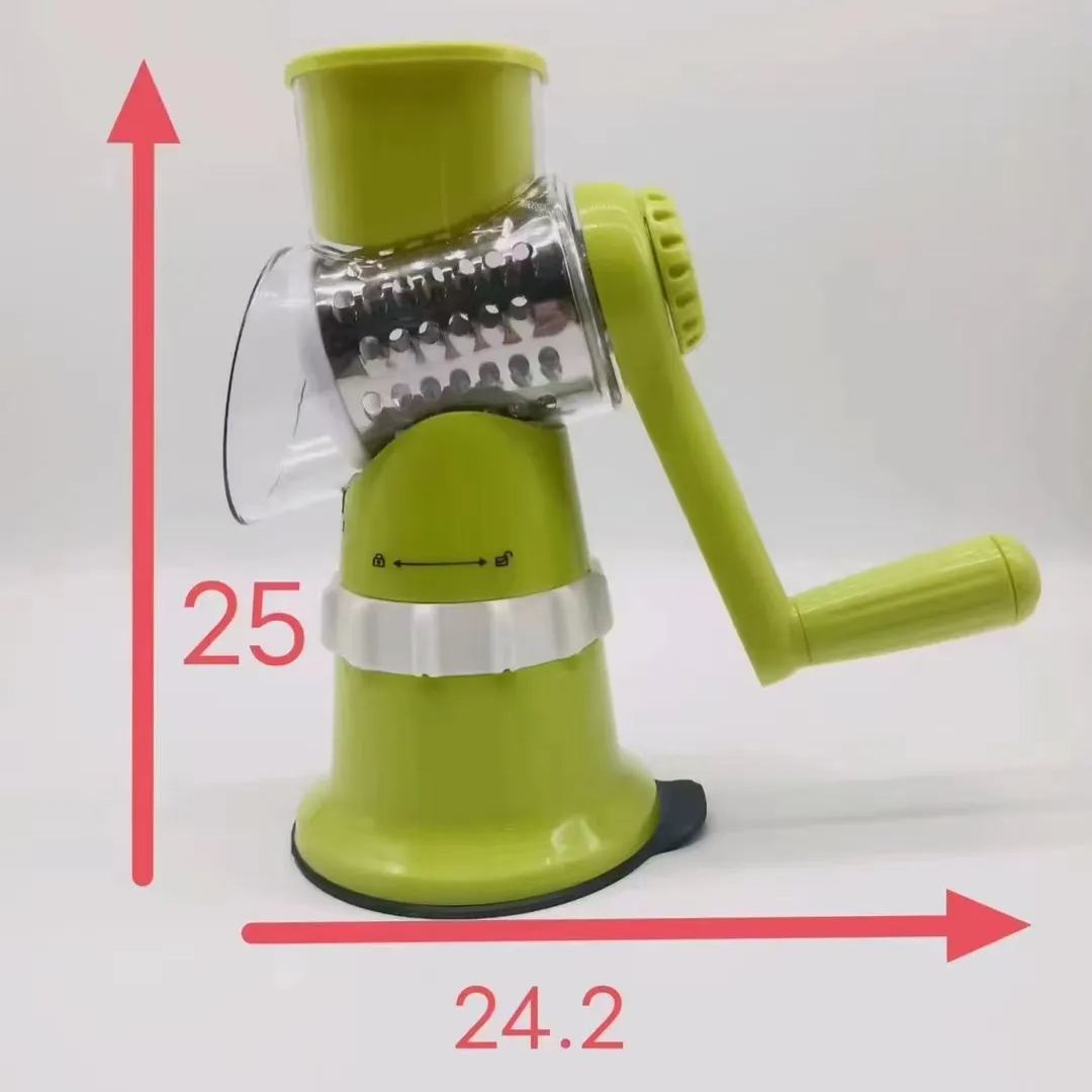 3 in 1 Rotary Cheese Grater Vegetable Slicer