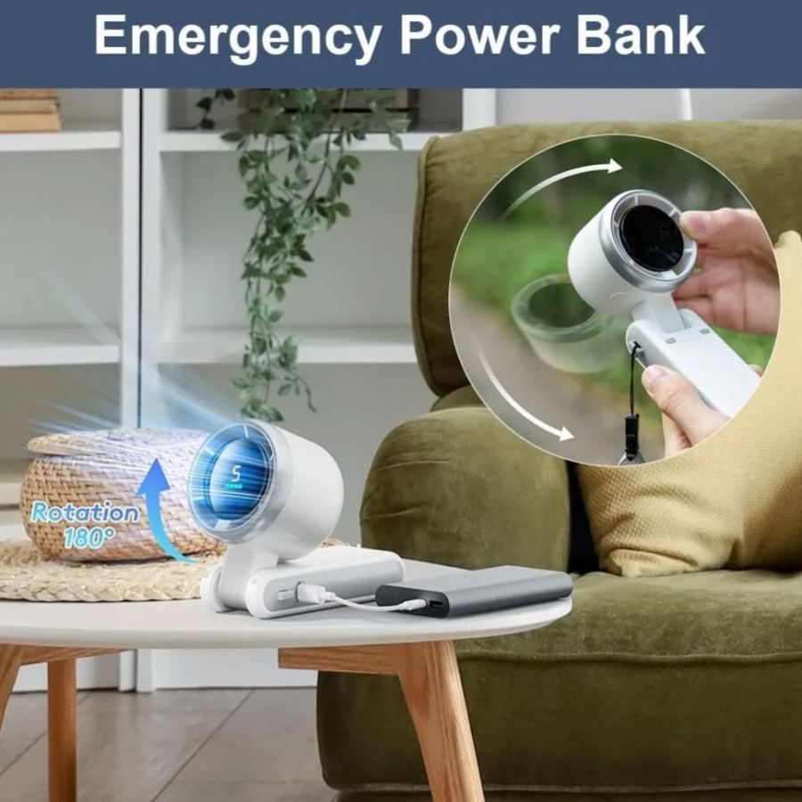 💝Portable 3 IN 1 Handheld Turbo Fan