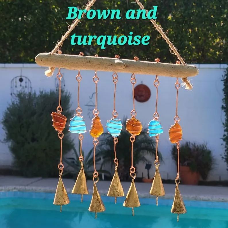 Multi-color Sea glass suncatcher