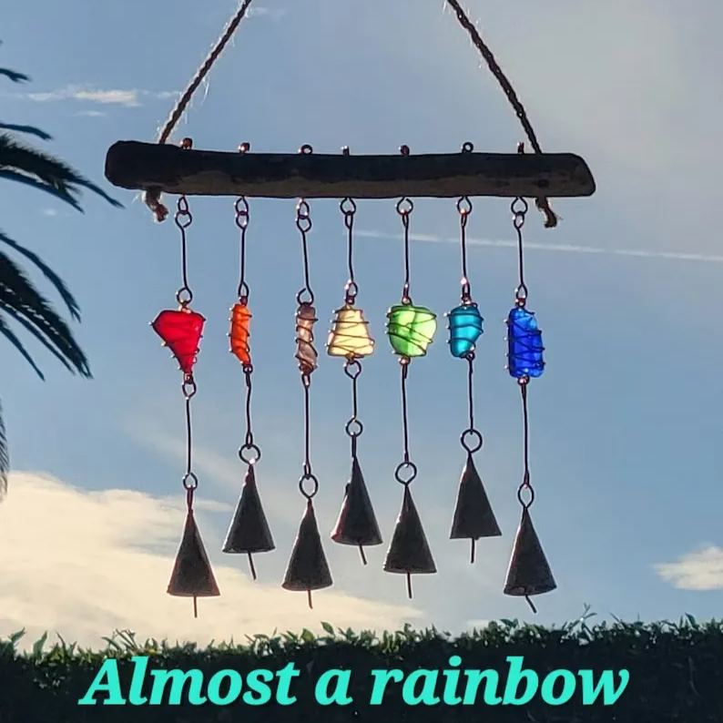 Multi-color Sea glass suncatcher