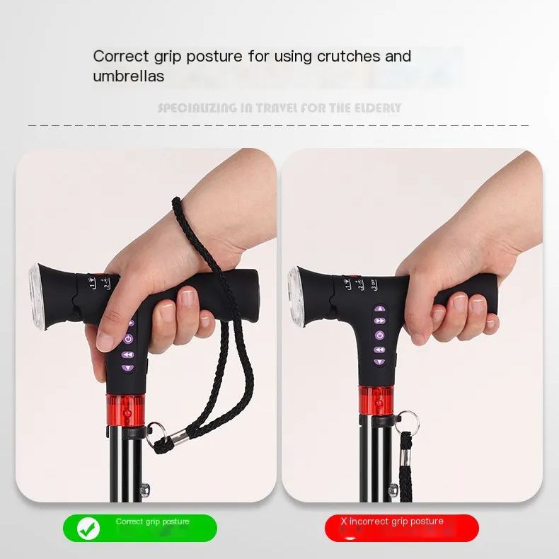 Smart Folding Walking Stick – Your Ultimate Multifunctional Companion for Safety and Convenience! 🦯✨