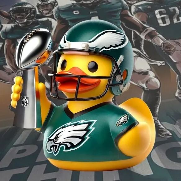 Philadelphia Eagles Super Bowl Champions Resin Ducks Ornament