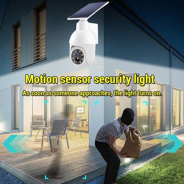 Simulated surveillance camera street light