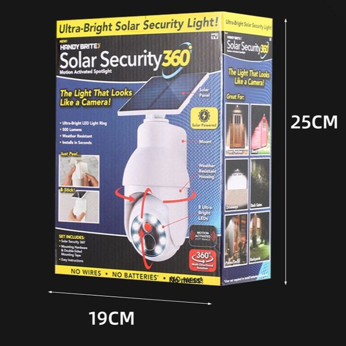 Simulated surveillance camera street light