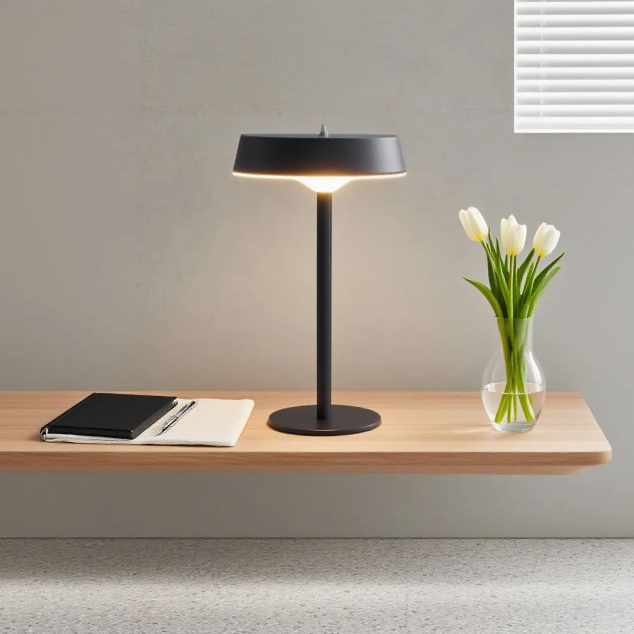 Solar Rechargeable Wireless Table Lamp