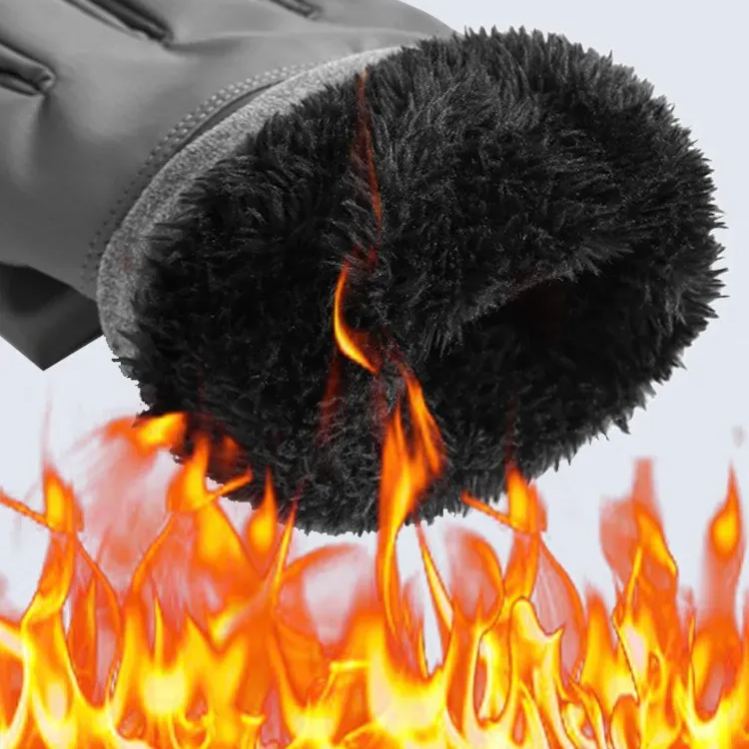 Warm Fleece Lined Thick Winter Motorcycle Gloves