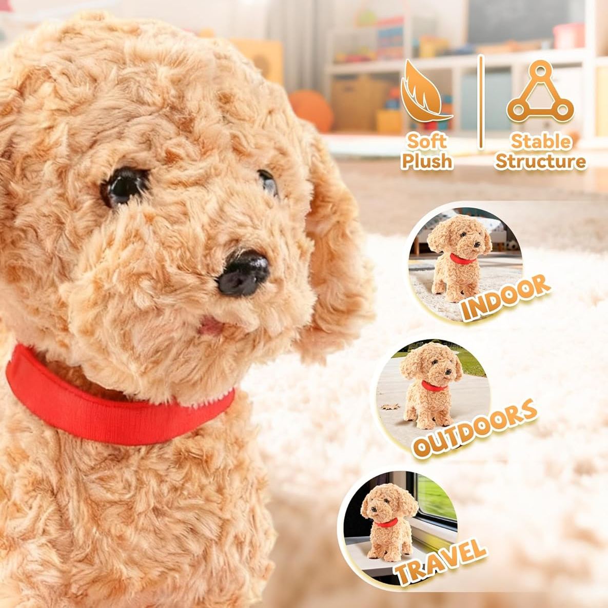 Interactive electronic pet dog with smart touch function