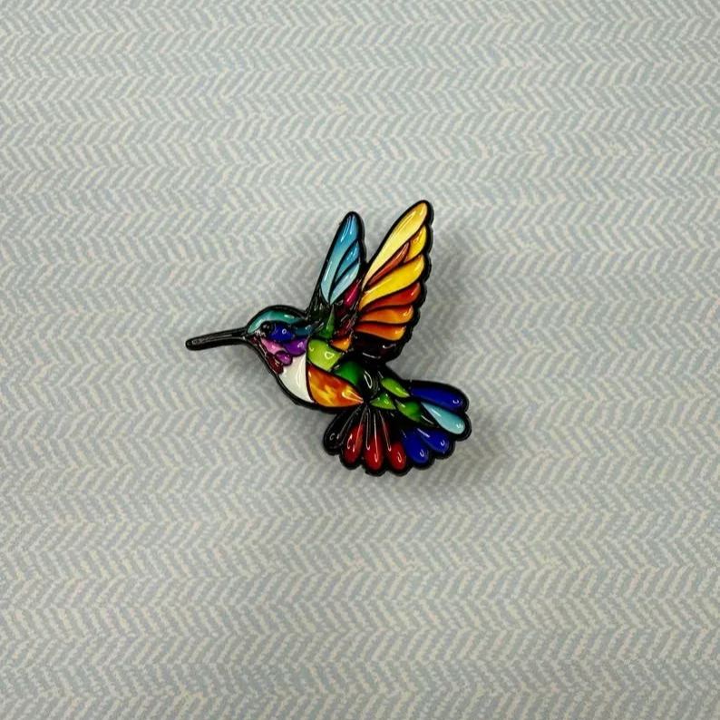 🎁Stained Glass Wildlife Enamel Pins