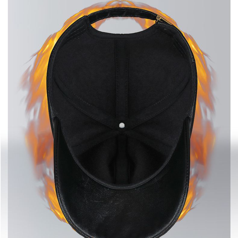 🔥Men's/Women's Outdoor Adjustable Warm PU Fashion Genuine Leather Hat