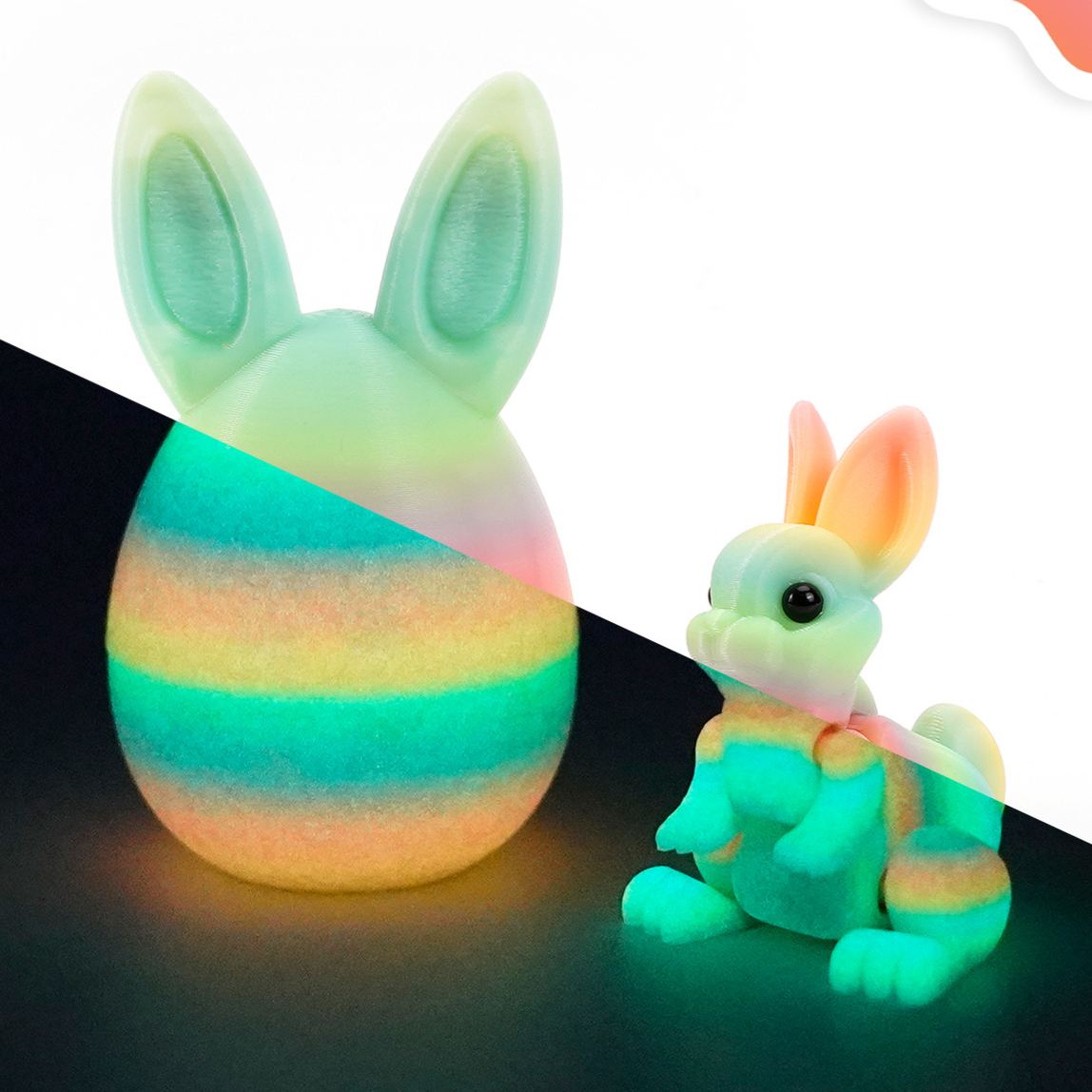 🐇Easter 3D Printing Mystery Rabbit Egg Fidget Toy🥚
