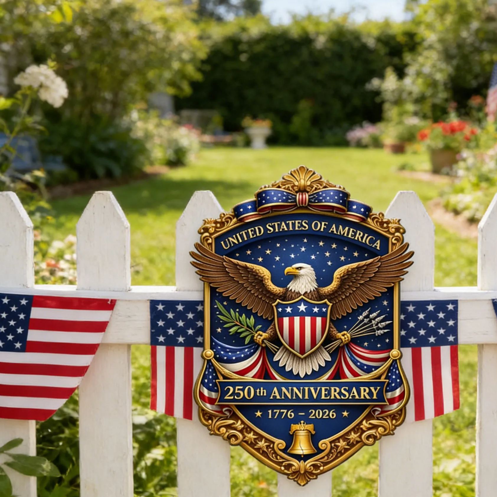 250th Anniversary of American Independence Wreath Decoration