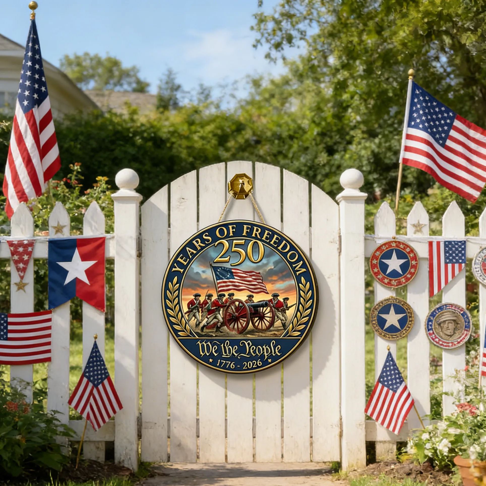 250th Anniversary of American Independence Wreath Decoration
