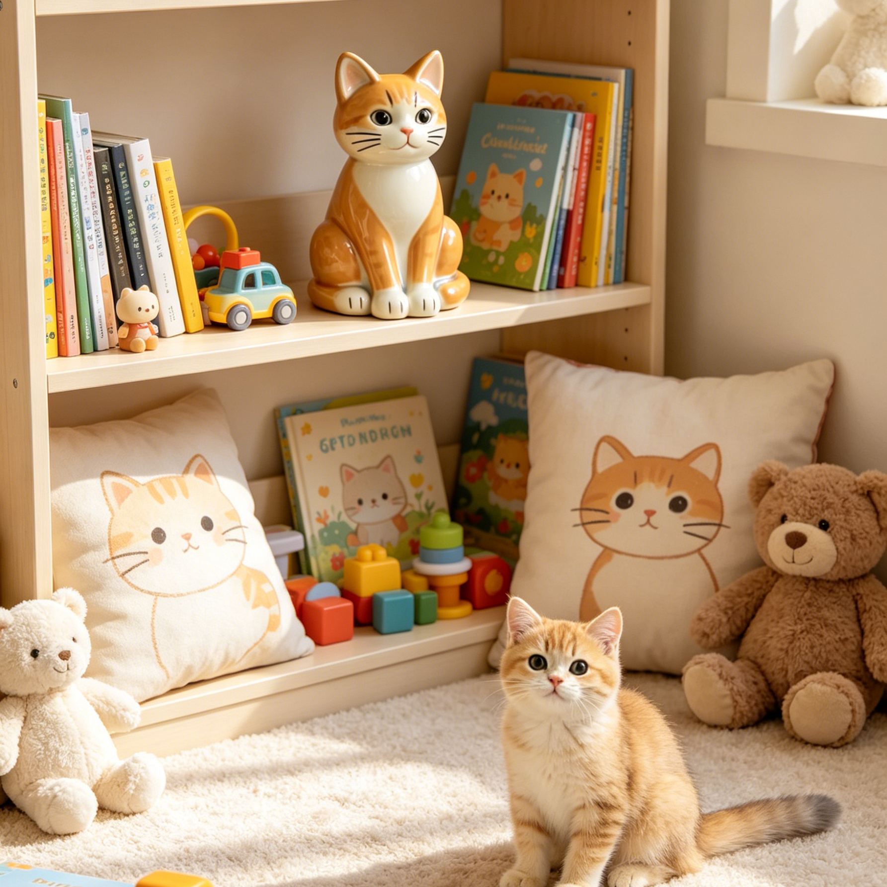 Outdoor Garden Cat Statue – Adorable Seated Feline Decor