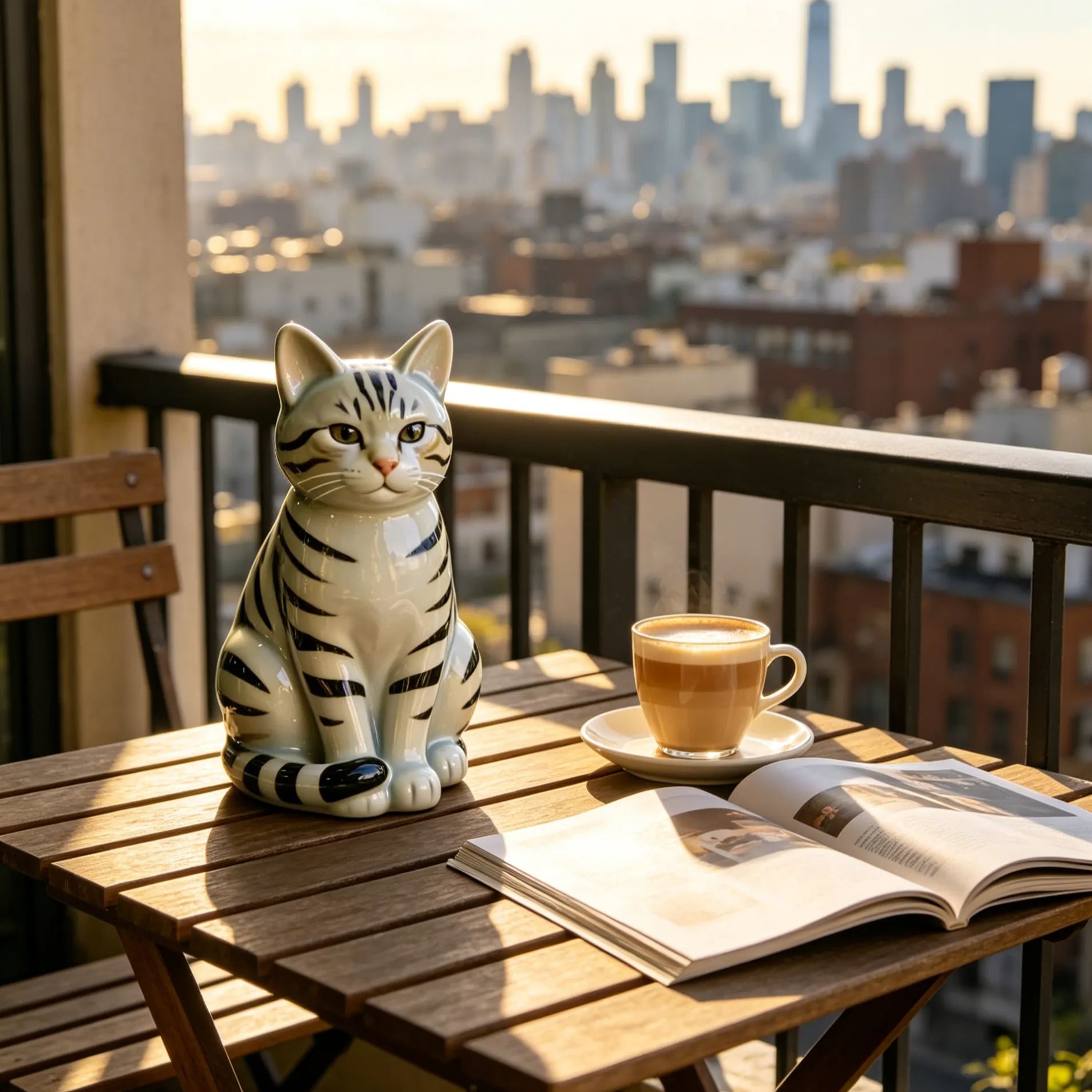 Outdoor Garden Cat Statue – Adorable Seated Feline Decor