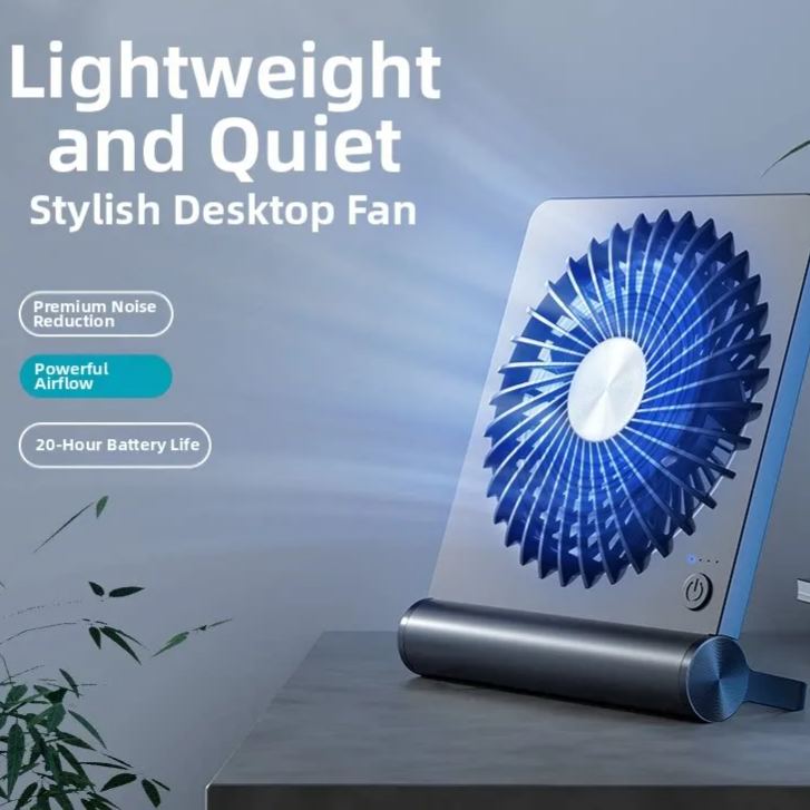 Ultra-Quiet Compact Table Fan
