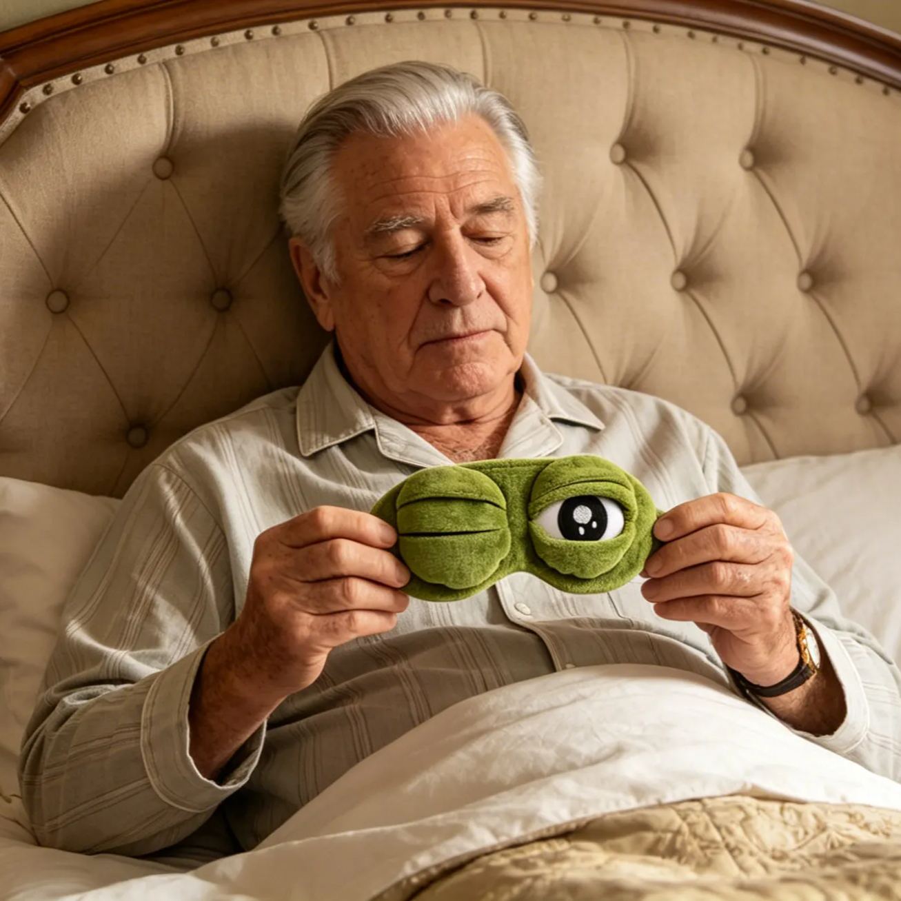 🐸💚3D Cute Frog Sleep Eye Mask – Soft Plush & Cotton Sleep Mask