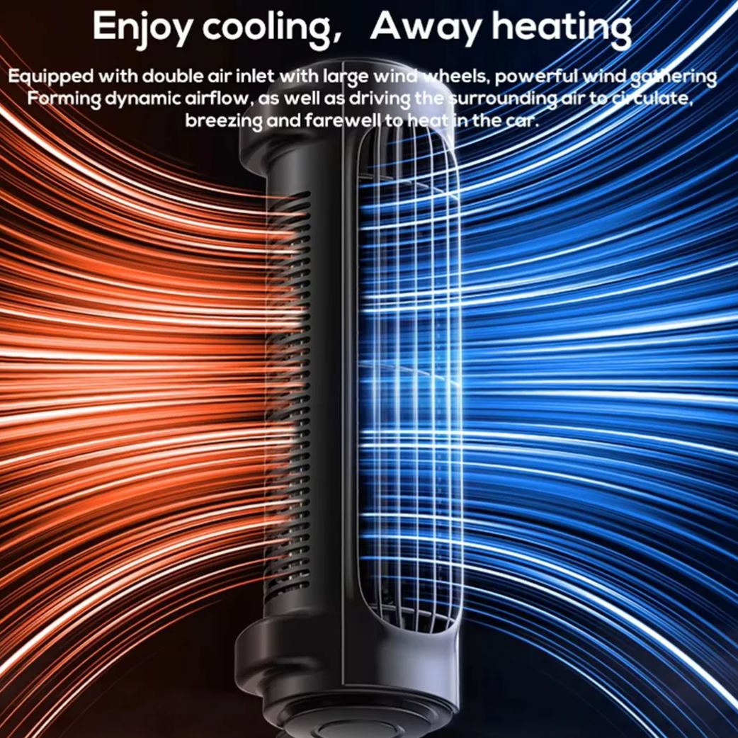 Portable USB Car Seat Fan with Adjustable Headrest Strap