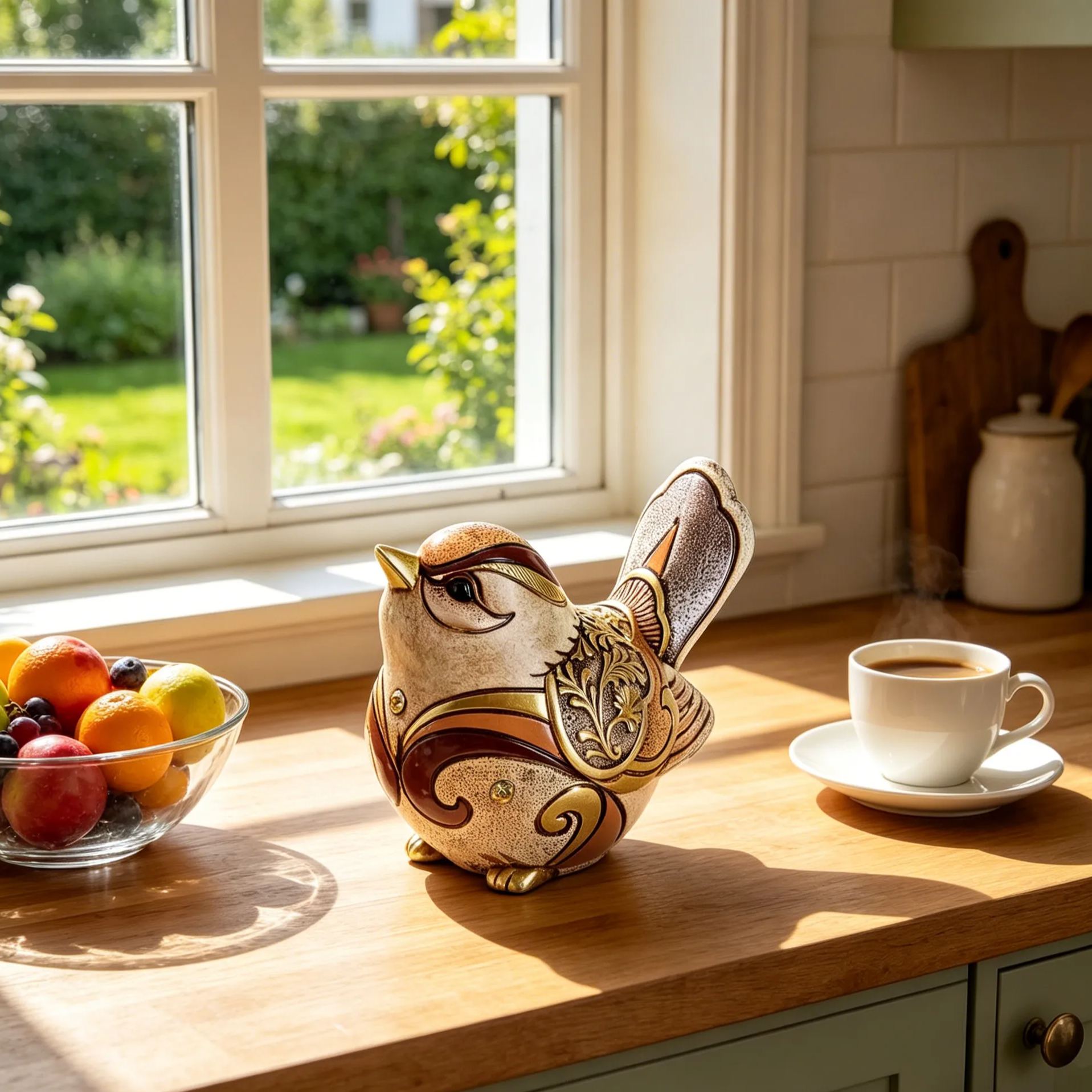 Elegant Bird Decorative Figurine – Artistic Accent for Your Home