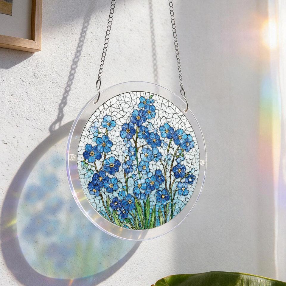 Radiant Bloom Teacup Light Suncatcher-Acrylic Window Art