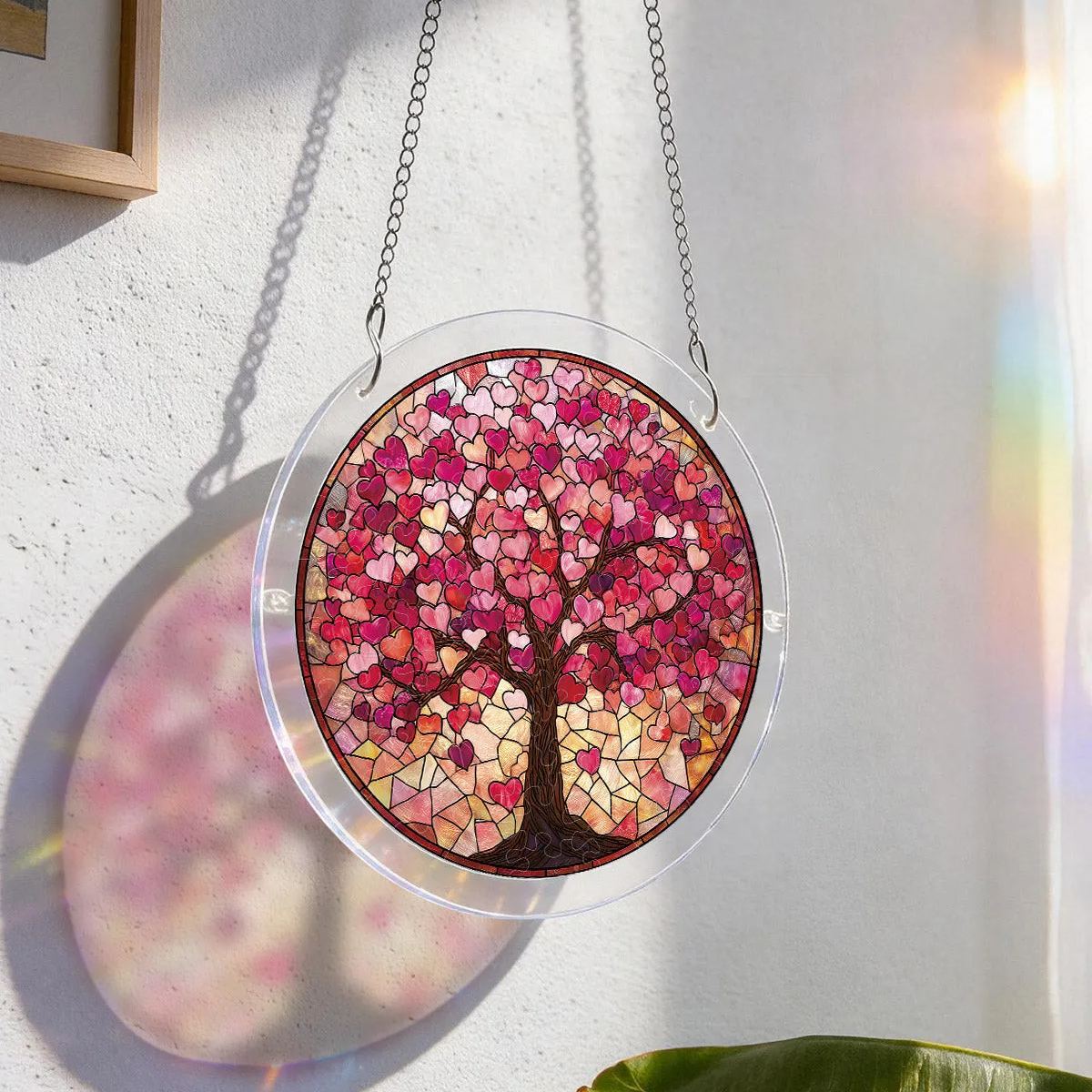Radiant Bloom Teacup Light Suncatcher-Acrylic Window Art