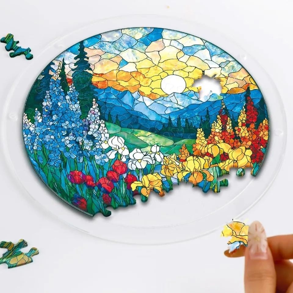 Radiant Bloom Teacup Light Suncatcher-Acrylic Window Art