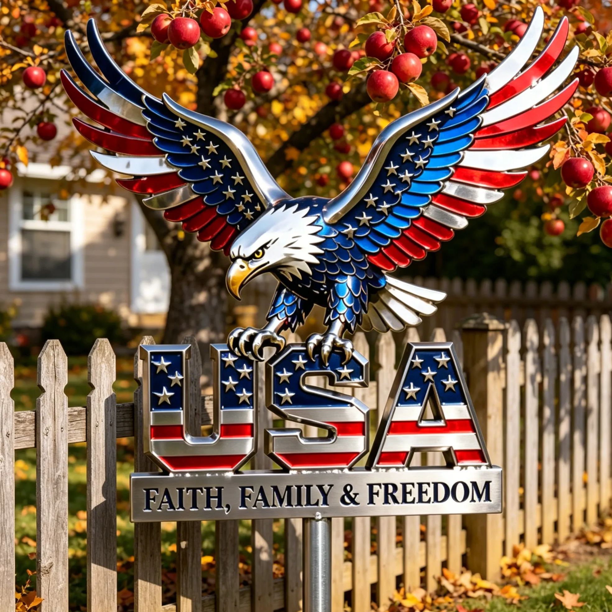 🦅American Eagle - Commemorative Metal Sign - 250th Anniversary Gift