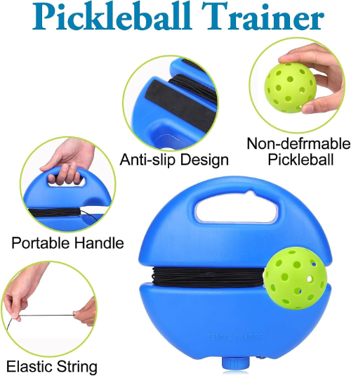 Pickleball Trainer, Pickleball Trainer Ball with String and Connector, Great Gifts for Pickleball Lovers & Beginner, Pickleball Practice Rebounder, Indoor/Outdoor Pickleball Accessories 2023 - HK $159.82 –P3
