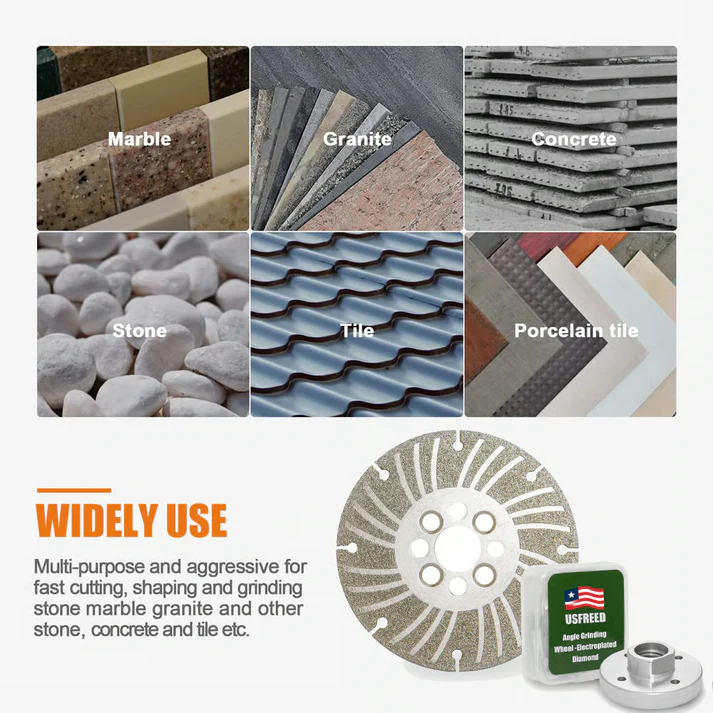 🔥🔥49% OFF-Angle Grinding Wheel - Electroplated Diamond - 4 ½” /5" /6" PLUS+