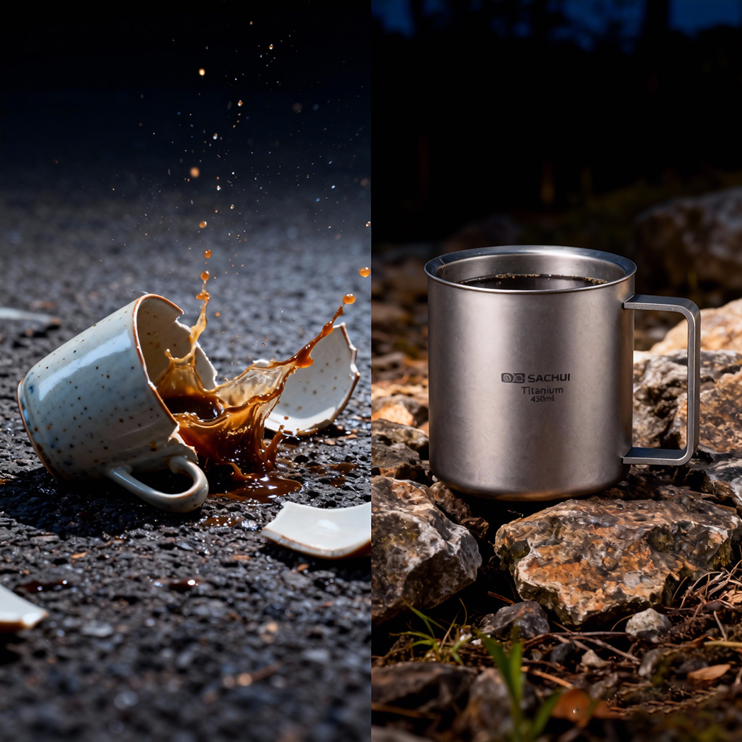 The Unbreakable Pure Titanium Mug - Shatterproof & Bacteria-Resistant