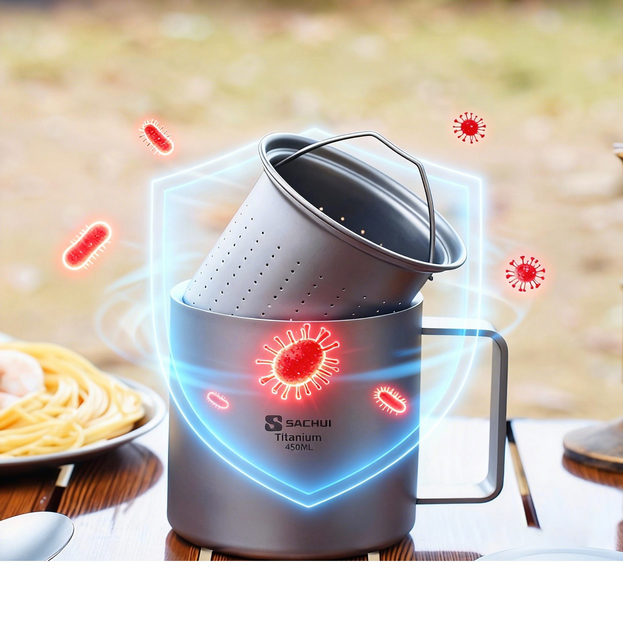 The Unbreakable Pure Titanium Mug - Shatterproof & Bacteria-Resistant