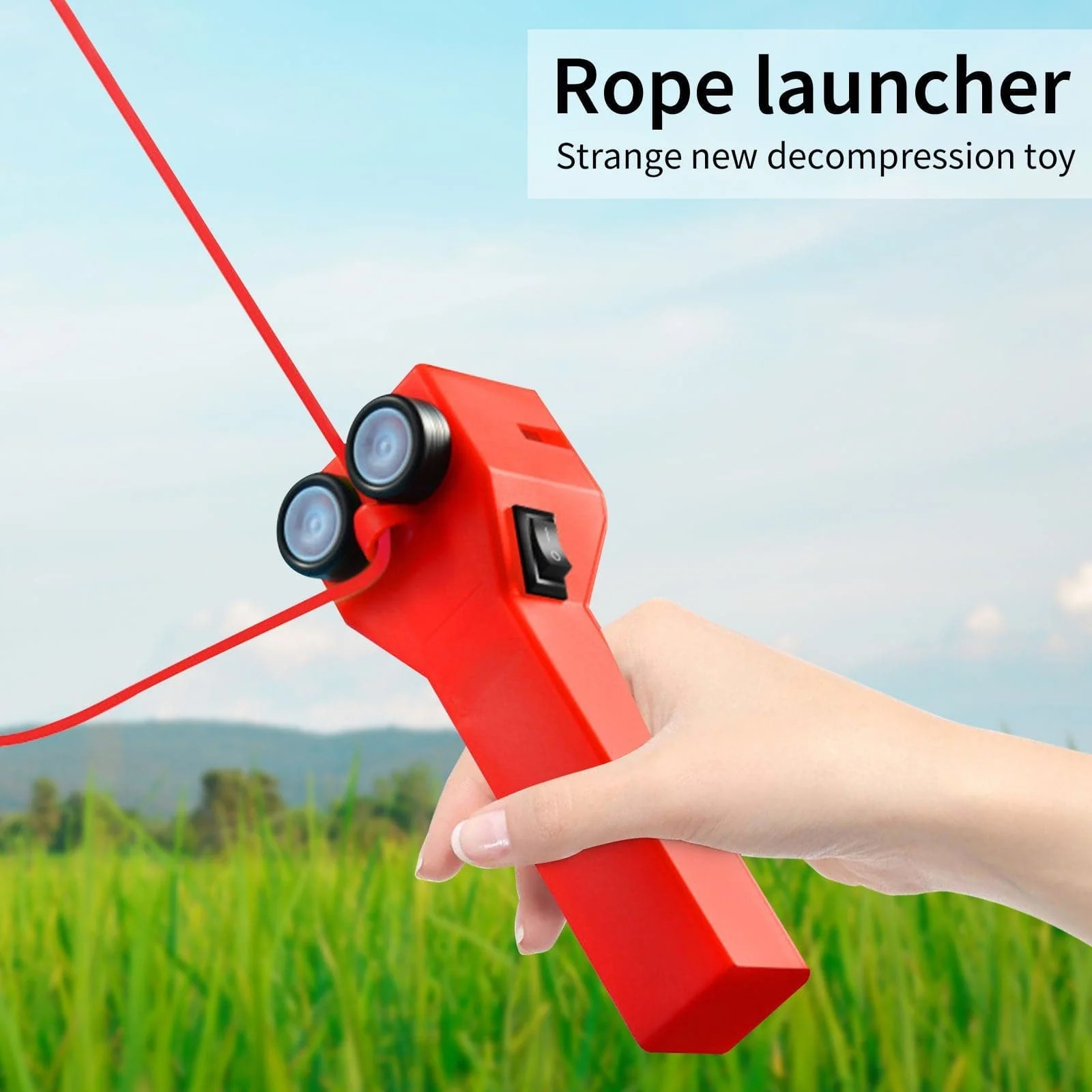 Rechargeable upgraded handheld rope launcher