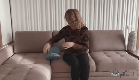 The 4D Lumbar Pillow is great for using on the sofa while on your back or even on your side. It is a great portable pillow that can be used in many places.