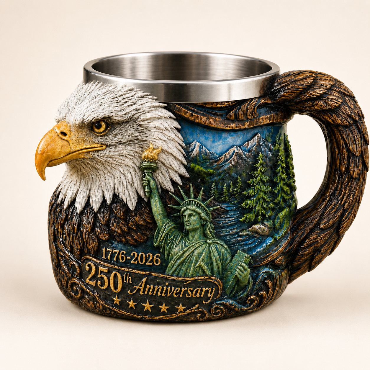 1776–2026 250th Anniversary Eagle Coffee Mug