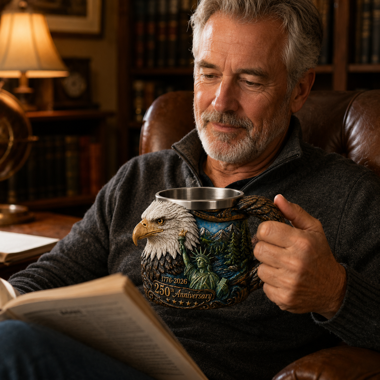 1776–2026 250th Anniversary Eagle Coffee Mug