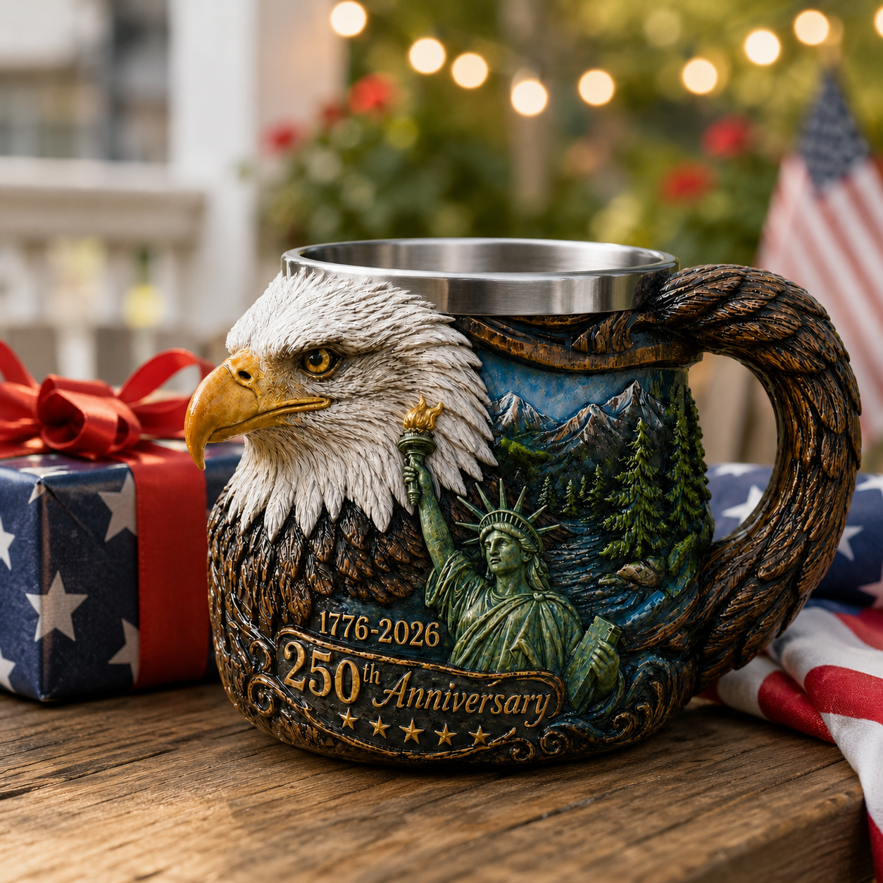 1776–2026 250th Anniversary Eagle Coffee Mug