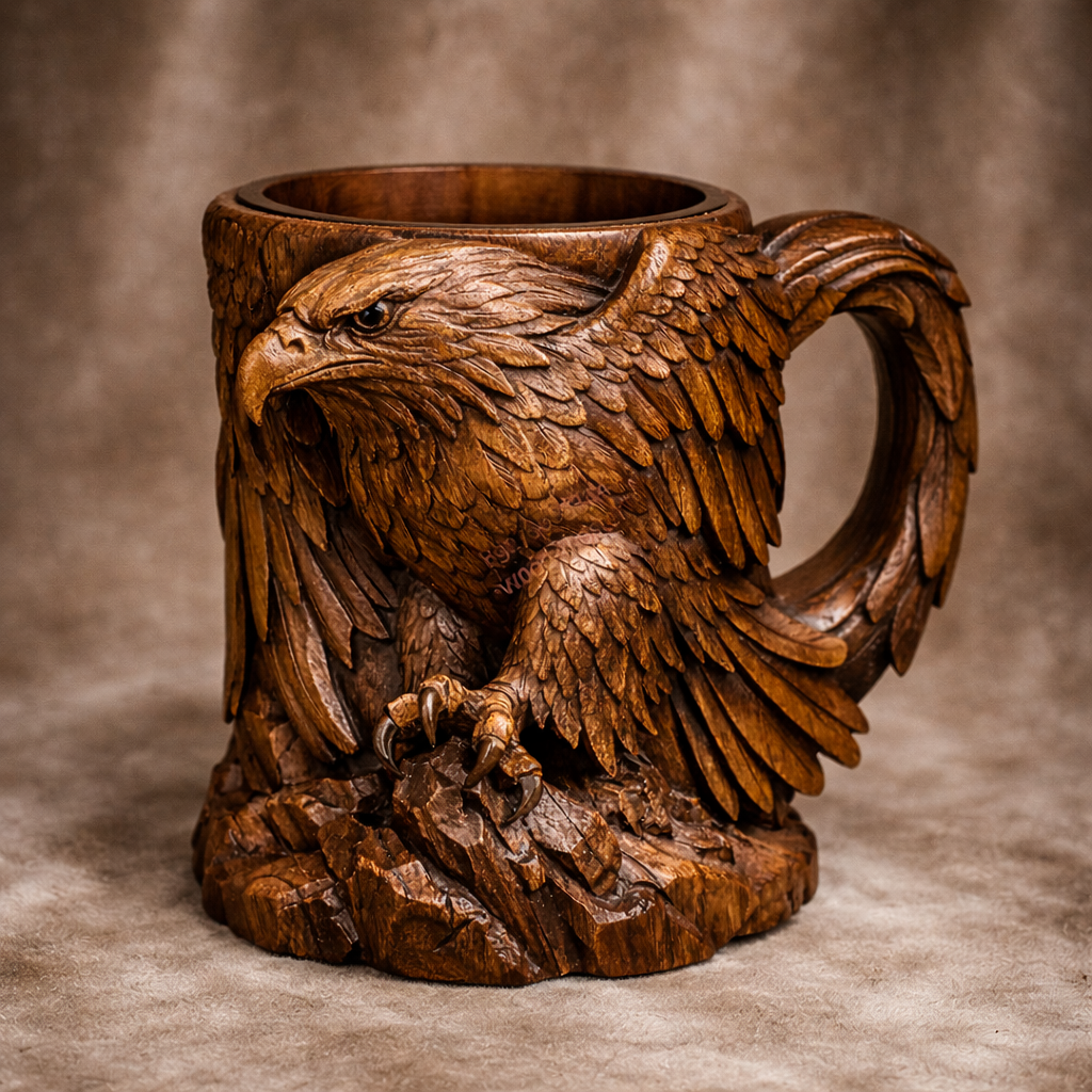 Carved Animal Mug Collection