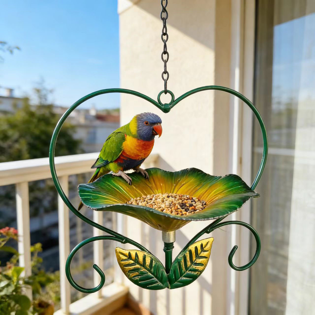 🐦Sturdy Metal Bird Feeder - Bring Life, Beauty & Birds Into Your Garden