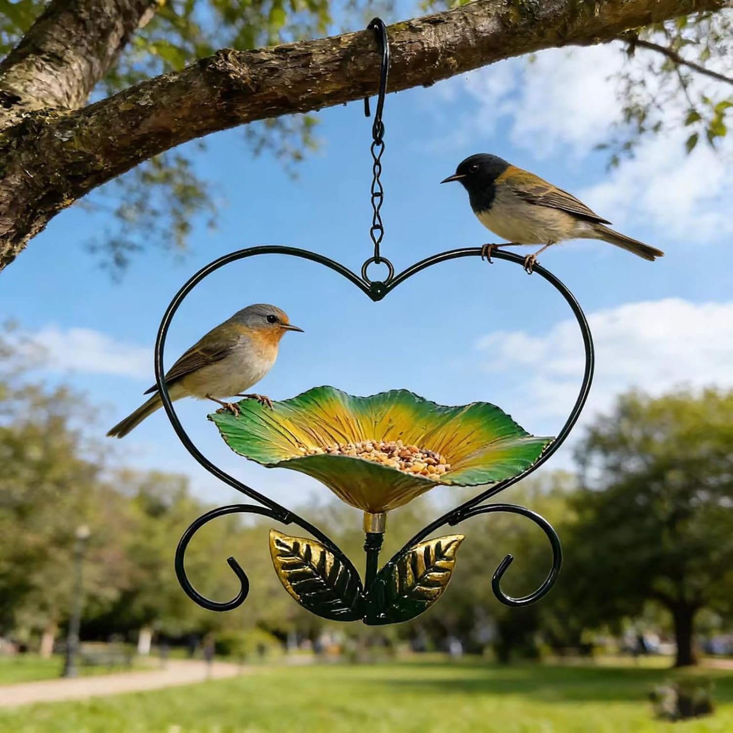 🐦Sturdy Metal Bird Feeder - Bring Life, Beauty & Birds Into Your Garden