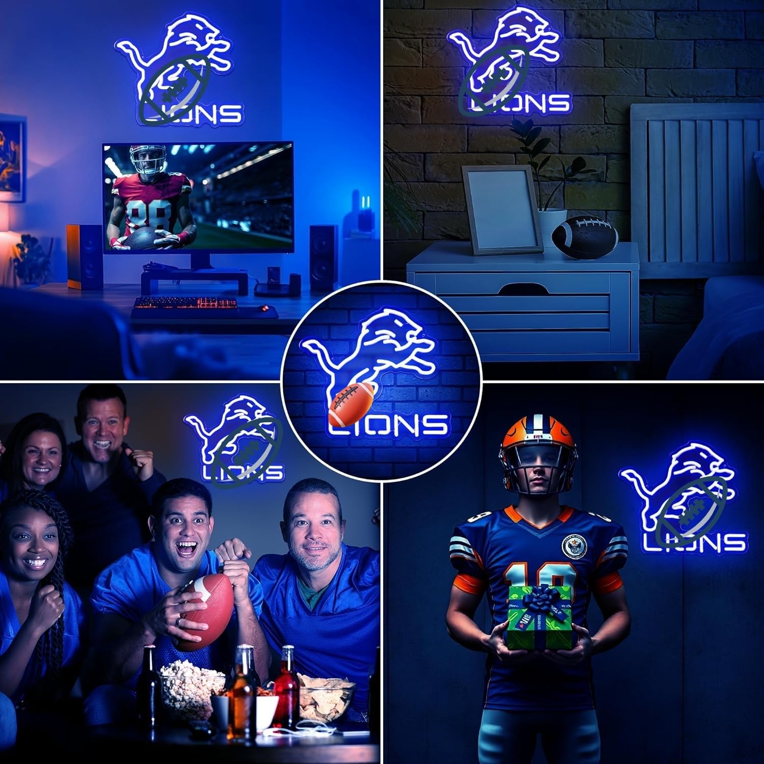 Football Team Neon Sign