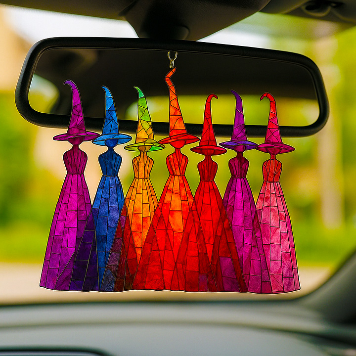 Rainbow Witch Sun Catcher