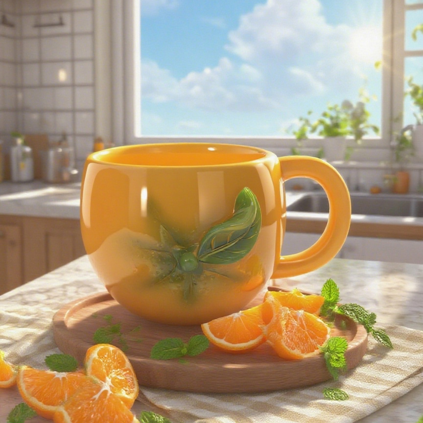 Creative Porcelain 3D Fruit Mug
