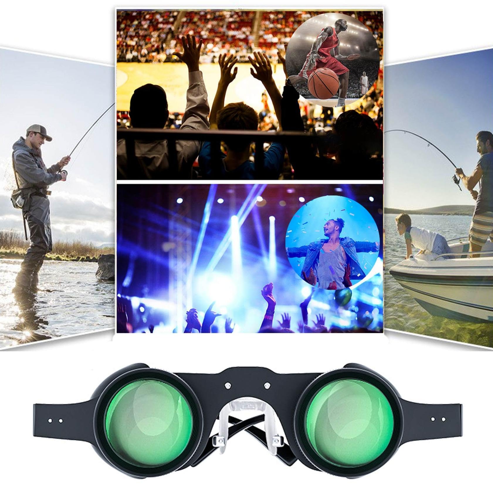 Hands-Free Binocular Glasses for Bird Watching & Fishing