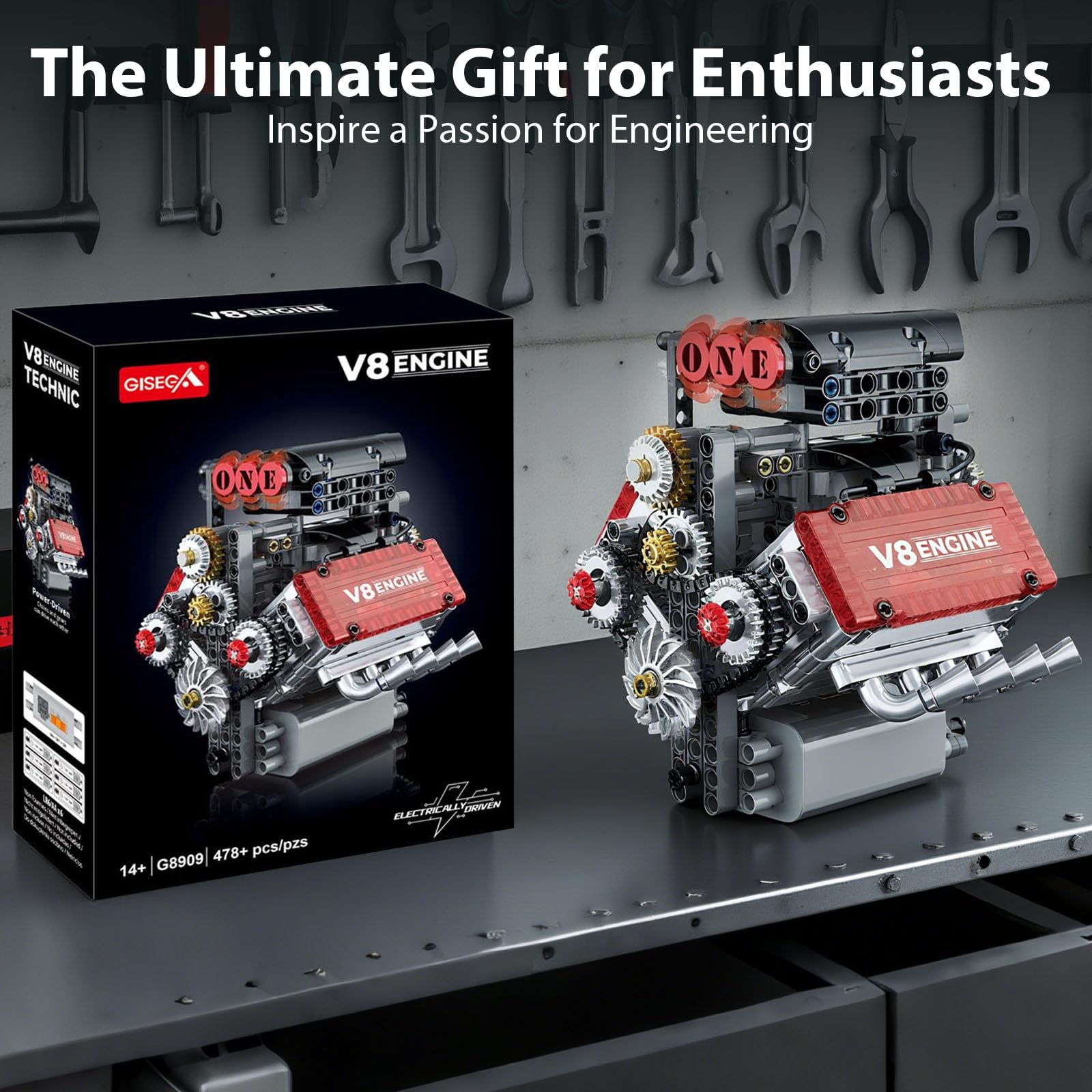 V8 Engine Model Kit That Runs