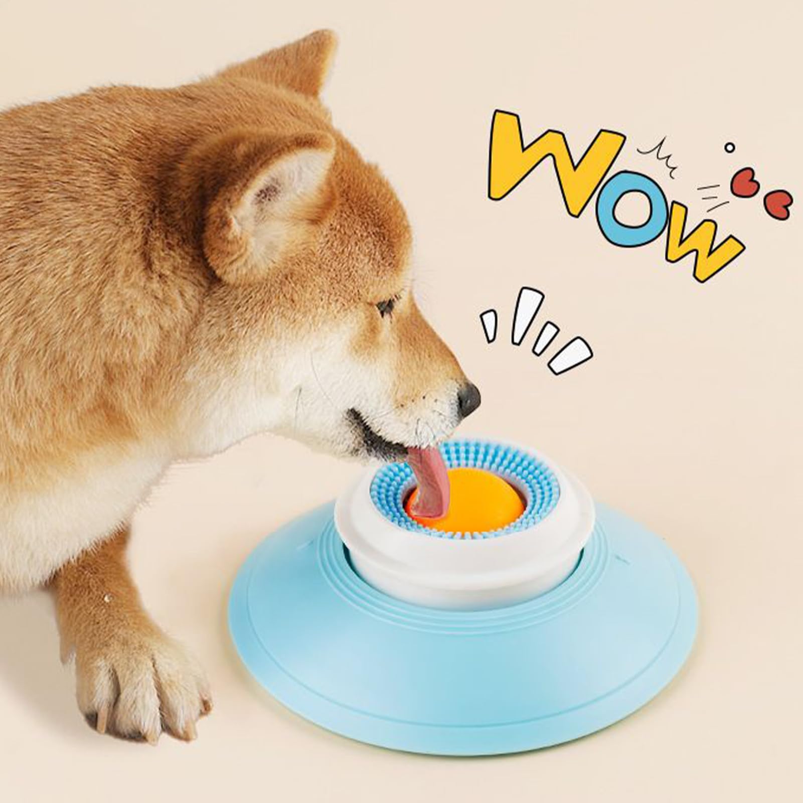Dog and Cat Lick Sphere Canine Non Slip Anxiety Bowl