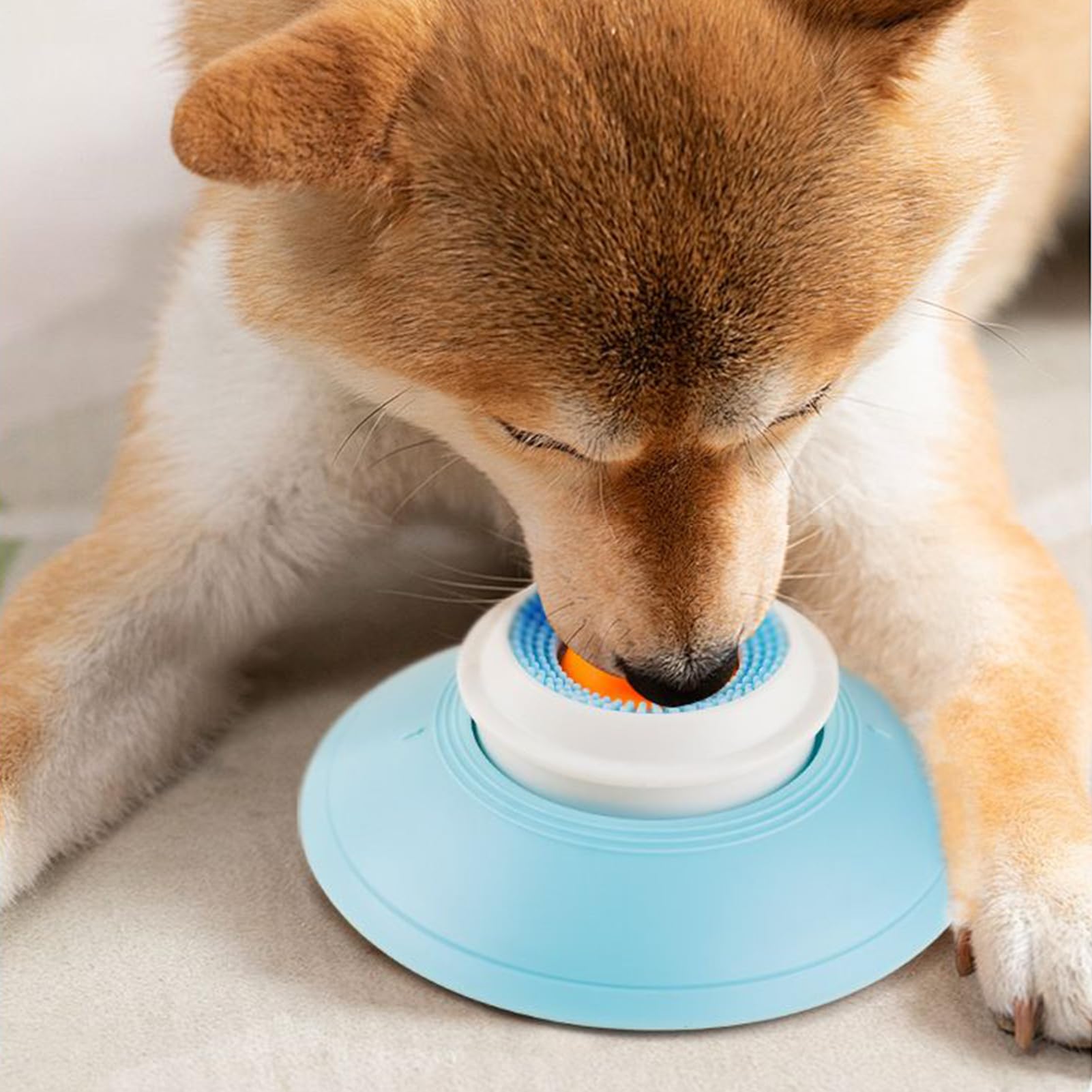 Dog and Cat Lick Sphere Canine Non Slip Anxiety Bowl