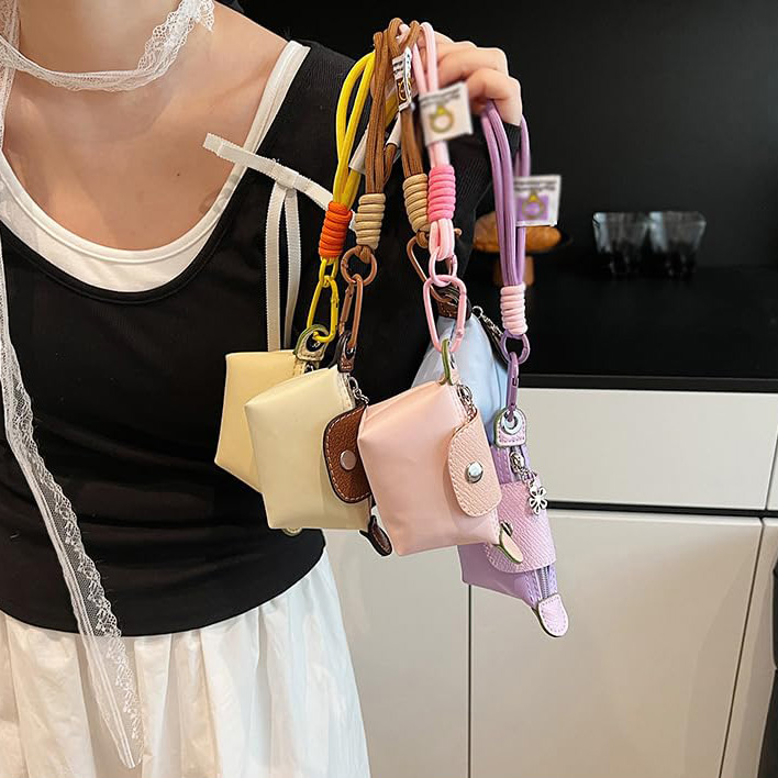 Dumpling Bag Detachable Nylon Wrist Strap Coin Purse