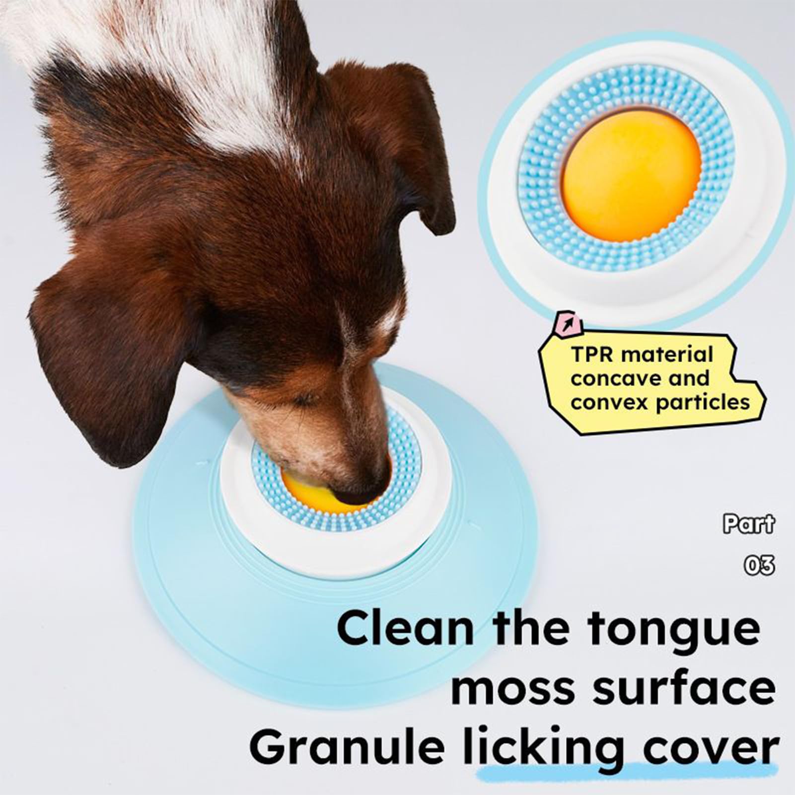 Dog and Cat Lick Sphere Canine Non Slip Anxiety Bowl